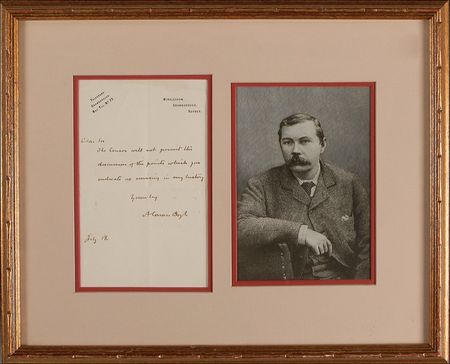 Lot #538 Arthur Conan Doyle: ?The Censor will not permit the discussions of the points which you indicate as missing in my history? - Image 1