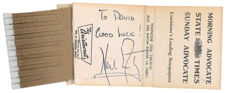 Lot #384 Neil Armstrong: Souvenir bearing Armstrong’s first words from the moon - Image 1