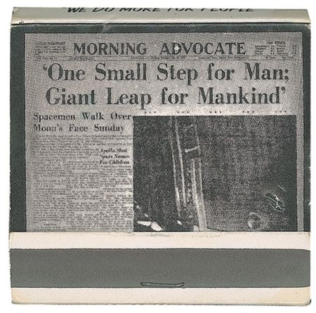 Lot #384 Neil Armstrong: Souvenir bearing Armstrong’s first words from the moon - Image 2
