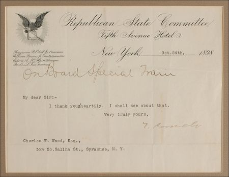 Lot #124 Theodore Roosevelt Typed Letter Signed - Image 2