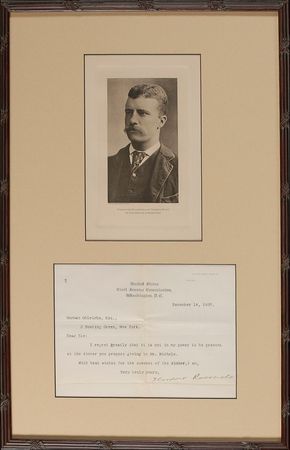 Lot #125 Theodore Roosevelt Typed Letter Signed - Image 1