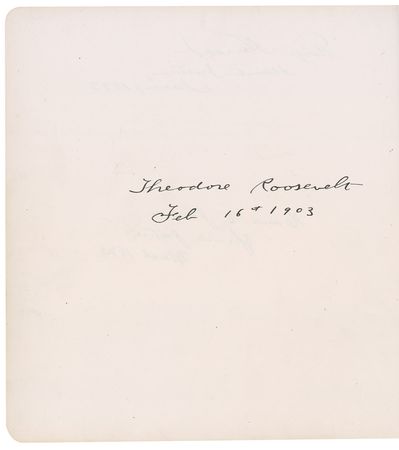 Lot #167 19th Century Autograph Album: Extraordinary autograph album signed by five presidents, Union and Confederate officers, and Supreme Court Justices, including Roosevelt, McKinley, Harrison, Douglass, Morgan, and Butler - Image 4