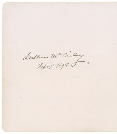 Lot #167 19th Century Autograph Album: Extraordinary autograph album signed by five presidents, Union and Confederate officers, and Supreme Court Justices, including Roosevelt, McKinley, Harrison, Douglass, Morgan, and Butler - Image 5