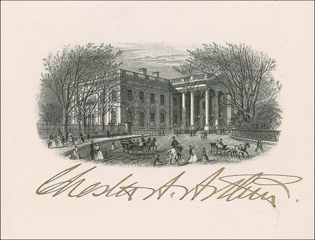 Lot #3 Chester A. Arthur and Cabinet Signatures