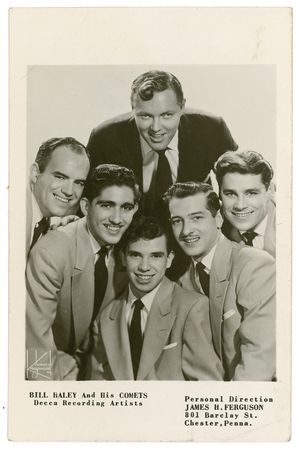 Lot #835 Bill Haley: Vintage promo photo of Haley and his Comets - Image 1