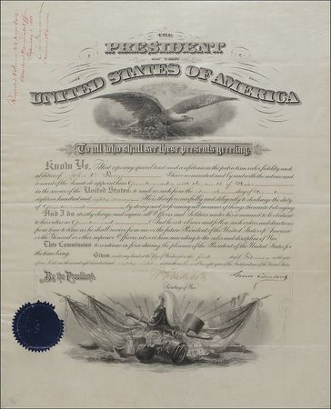 Lot #21 Grover Cleveland Signed Document