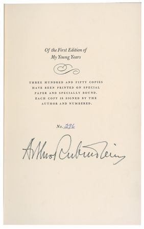 Lot #716 Arthur Rubinstein - Image 2