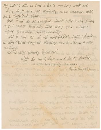 Lot #191 George Washington Carver: Dr. Carver writes to his first polio patient, a student at Tuskegee: “You would be surprised to know how much encouragement it gives them” - Image 2