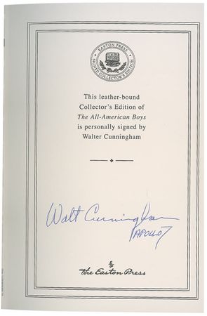 Lot #450 Walt Cunningham Book - Image 1