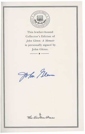 Lot #458 John Glenn Book - Image 1