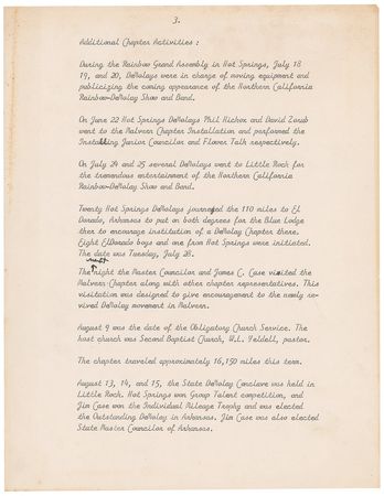 Lot #26 Bill Clinton: The 18-year-old master counsilor reports to a Masonic order in 1964 - Image 3