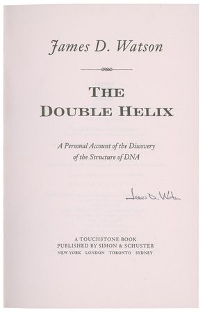Lot #223 DNA: James D. Watson Book - Image 1