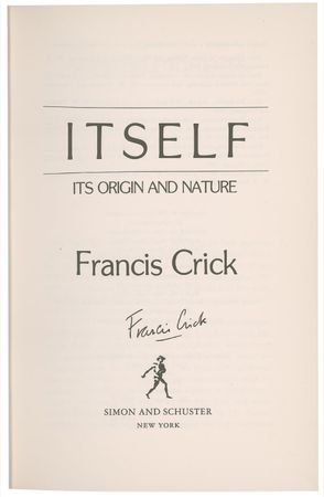 Lot #215 DNA: Francis Crick Book - Image 1