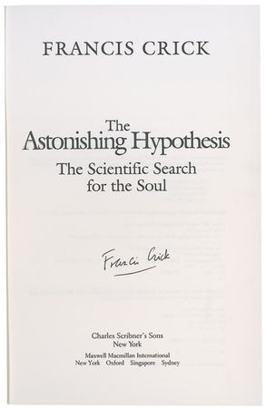 Lot #217 DNA: Francis Crick Book - Image 1