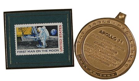 Lot #426 Neil Armstrong: First man on the moon with three Apollo 11 relics - Image 3