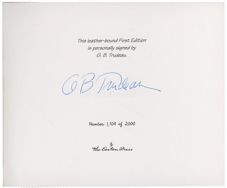 Lot #692 Garry Trudeau Book - Image 1
