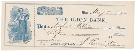 Lot #310 Eliphalet and Samuel Remington Checks - Image 2