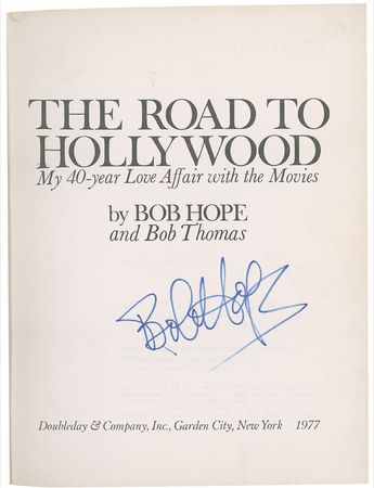 Lot #1186 Bob Hope Book - Image 1