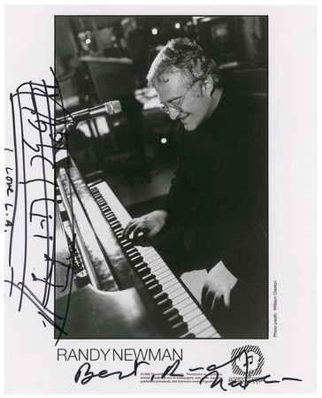 Lot #884 Randy Newman Signed Photographs - Image 1