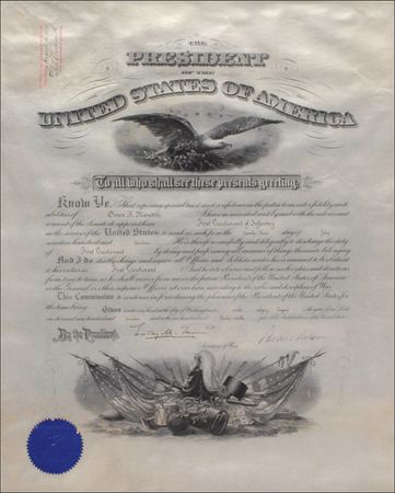 Lot #163 Woodrow Wilson: Accompanied by its desirable, yet seldom-seen, original mailing tube. - Image 1