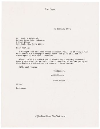 Lot #480 Carl Sagan Letters - Image 2