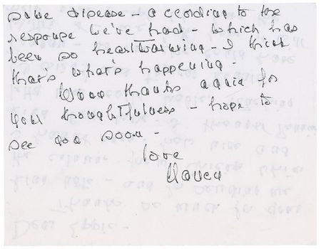 Lot #117 Nancy Reagan: Ten days after the former president’s Alzheimer’s admission, Nancy confides to Ann Landers: “I thought Ronnie’s letter was really noble, touching (I cried!) and typical Ronald Reagan” - Image 3
