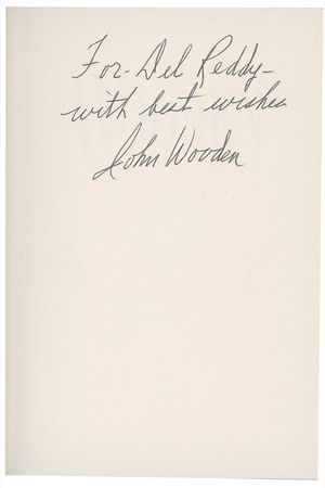 Lot #1629 John Wooden Book - Image 1