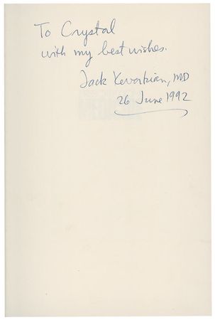 Lot #267 Jack Kevorkian Book - Image 1