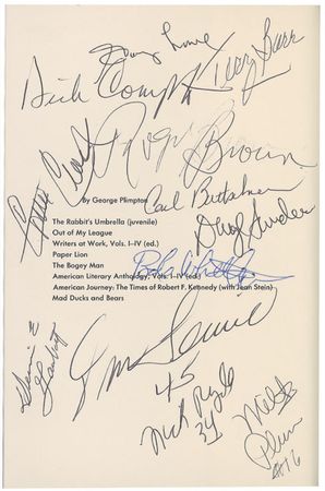 Lot #1558 George Plimpton and the Detroit Lions Book - Image 1