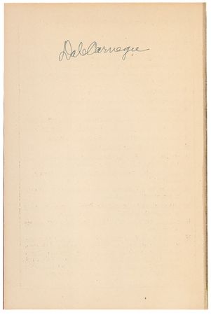 Lot #190 Dale Carnegie Book - Image 1