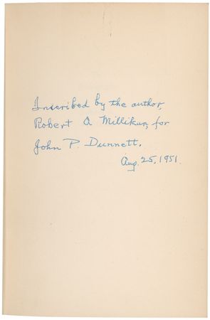 Lot #283 Robert A. Millikan Book - Image 1