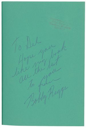 Lot #1562 Bobby Riggs Book - Image 1