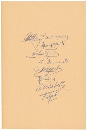 Lot #169 Alive: Andes Survivors: Survivors of the ‘Miracle in the Andes’ sign their story - Image 1
