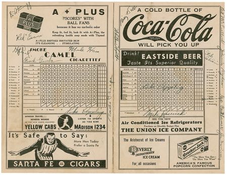 Lot #1383 Baseball: Pacific Coast League 1936 Score Card - Image 2