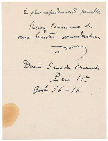 Lot #531 Andre Derain: ?I am compelled to write you about my painting ?le portrait de Diguemont.? It hasn?t come back yet? - Image 2
