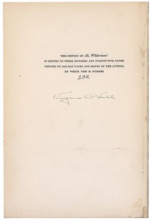 Lot #597 Eugene O’Neill Book - Image 1