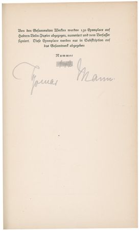 Lot #581 Thomas Mann Book - Image 1