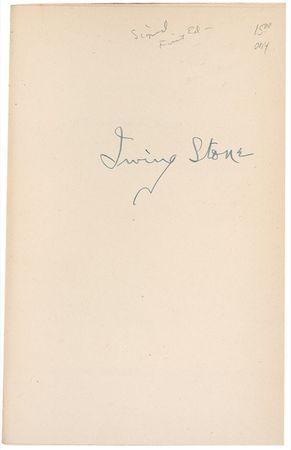 Lot #629 Irving Stone - Image 1