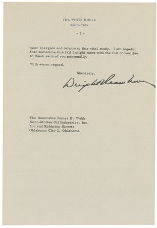 Lot #39 Dwight D. Eisenhower: Eisenhower deals with the Cold War and foreshadows a conflict in Vietnam - Image 2