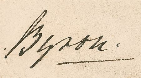 Lot #517 Lord Byron: A choice Byron signature - Image 2