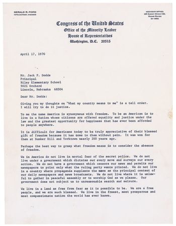 Lot #51 Gerald Ford - Image 1