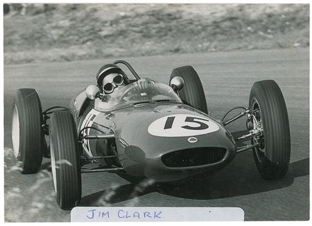Lot #1414 Jim Clark Signed Photograph - Image 1