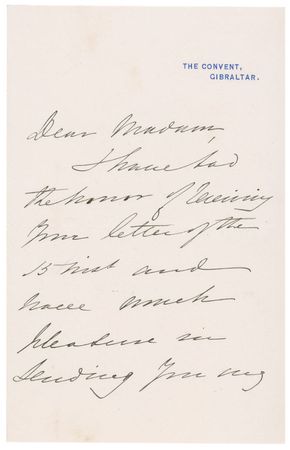 Lot #388 Lord Napier of Magdala Handwritten Letter Signed - Image 1