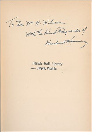 Lot #69 Herbert Hoover Book - Image 1