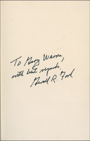 Lot #50 Gerald Ford Book - Image 1