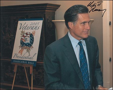 Lot #312 Mitt Romney Signed Photographs - Image 1