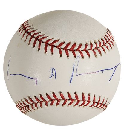 Lot #269 Henry Kissinger Ball and Signed Photograph - Image 1