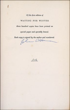 Lot #596 John O’Hara - Image 1