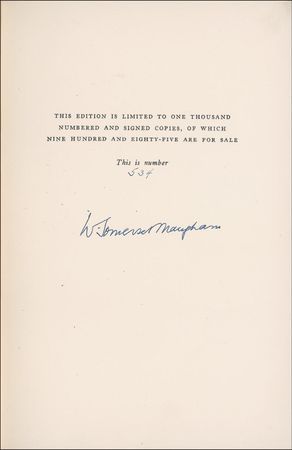 Lot #585 W. Somerset Maugham Book - Image 1