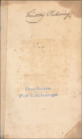 Lot #301 Timothy Pickering Book - Image 1